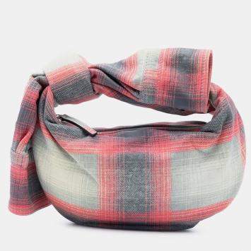 مملوكة مسبقًا Bottega Veneta Mini Printed Leather Tartan Jodie
