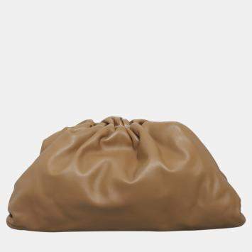 Pre Owned حقيبة بوتيغا فينيتا ذا باوتش جلد بني