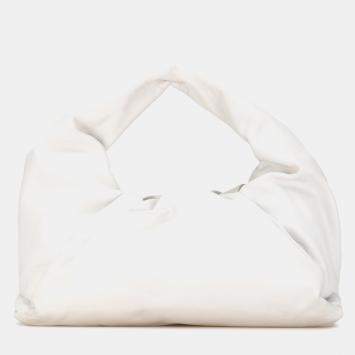 مملوكة مسبقًا حقيبة كتف بوتيجا فينيتا بيضاء جلد حمل