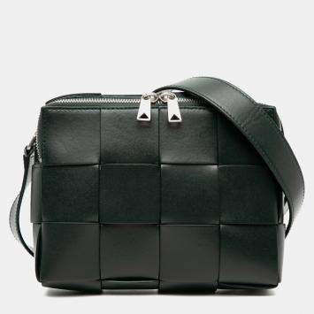 Pre Owned {"name_ar": "حقيبة كاميرا بوتيغا فينيتا إنترشياتو ماكسي نابا أخضر"}