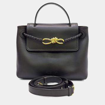 مملوكة مسبقًا Bottega Veneta Black Leather Chao Chao Bag Small
