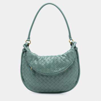 Pre Owned حقيبة هوبو بوتيغا فينيتا جملي متوسطة نابا إنترتشياتو خضراء