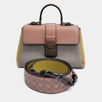 Pre Owned Bottega Veneta Multicolor Leather tote and shoulder bag