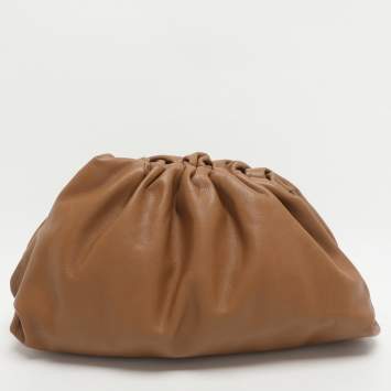 Pre Owned حقيبة كلتش بوتيغا فينيتا الورق البني كرافت كارتا