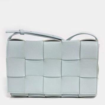 مملوكة مسبقًا حقيبة كاسيت جلد أزرق بوتيغا فينيتا