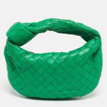 Pre Owned حقيبة هوبو بوتيغا فينيتا جودي ميني جلد إنتريشياتو أخضر