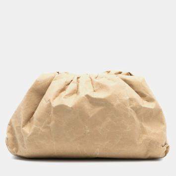 مملوكة مسبقًا Bottega Veneta Brown Kraft Paper The Pouch