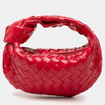 Pre Owned حقيبة جودي ميني براءة حمراء بوتيغا فينيتا إنتريتشياتو