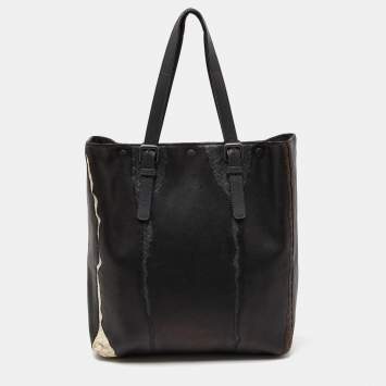 Pre Owned Bottega Veneta Multicolor Leather Shopper Tote