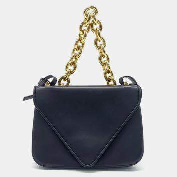 Pre Owned Bottega Veneta black Mount Envelope Bag 