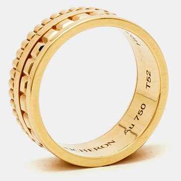 Pre Owned Boucheron Quatre Radiant Edition 18K Yellow Gold Band Ring 52