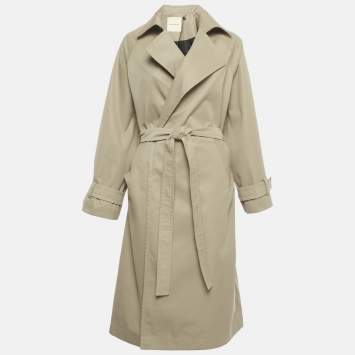Pre Owned Bouguessa Beige Cotton Belted Kai Trench Coat S
