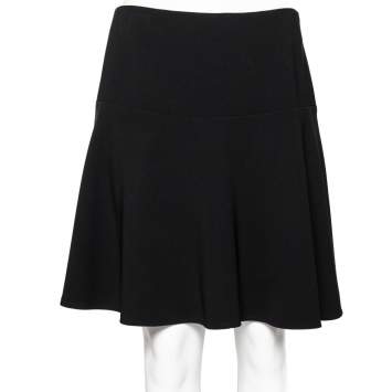 Pre Owned Boutique Moschino Black Acetate Mini Skirt M