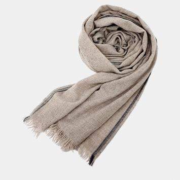 Pre Owned Brunello Cucinelli Beige cashmere muffler
