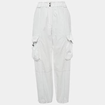 Brunello Cucinelli White Cotton Cargo Pants S