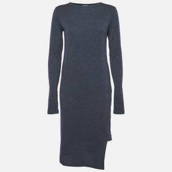 Brunello Cucinelli Blue Jersey Crewneck T-Shirt Dress L