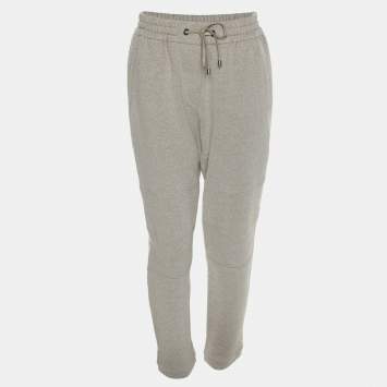 Brunello Cucinelli Grey/Silver Jersey Trousers M