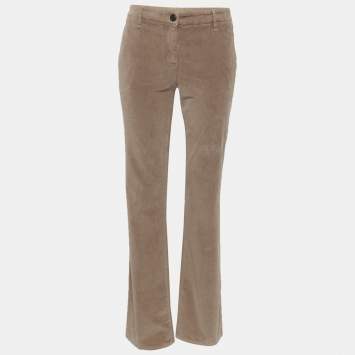 مملوكة مسبقًا Brunello Cucinelli Vintage Beige Velour Pants M
