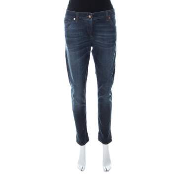 Pre Owned Brunello Cucinelli Indigo Light Wash Denim Skinny Fit Jeans M 