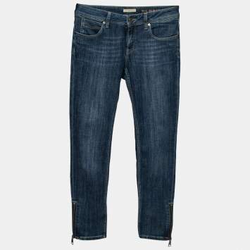 Pre Owned Burberry Brit Blue Denim Skinny Leg Jeans S