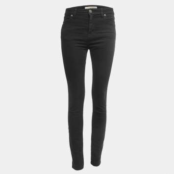 Pre Owned Burberry Brit Black Denim Skinny Jeans S Waist 27"