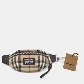 Pre Owned Burberry Multicolor Vintage Check Sonny Bum Bag Charm