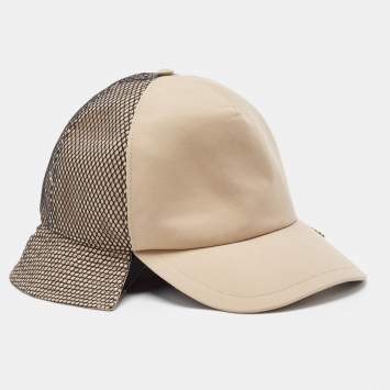 Pre Owned Burberry Beige Trucker Reconstructed Cotton Baseball Cap L