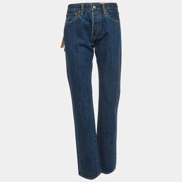 Pre Owned Burberry Blue Denim Straight Leg Jeans M Waist 29"