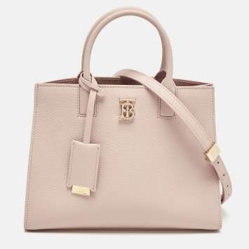 Burberry Dusky Pink Leather Mini Frances Tote 