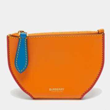 Pre Owned Burberry Multicolor Leather Olympia Bifold Wallet