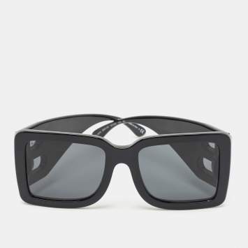 Pre Owned Burberry Black B4312 Frith B Square Sunglasses