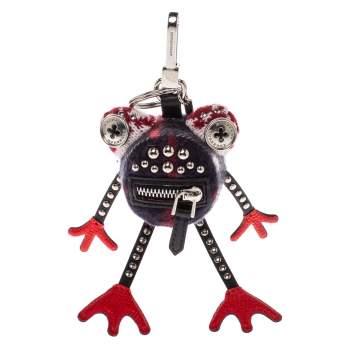 Pre Owned Burberry Multicolor Studded Doris Frog Key Ring / Bag Charm