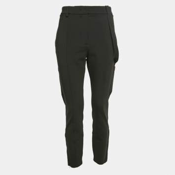 Pre Owned Burberry Black Jersey Cargo Pants M