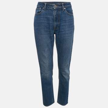 Pre Owned Burberry Blue Denim Washed Jeans M Waist 28"