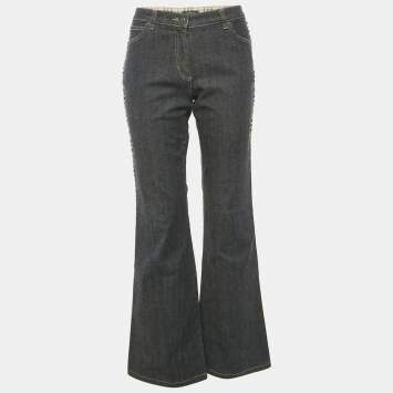 Burberry Dark Blue Flare Denim Pants S Burberry | TLC