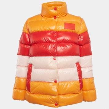 مملوكة مسبقًا Burberry Multicolor Nylon Detachable Sleeve Puffer Down Jacket S