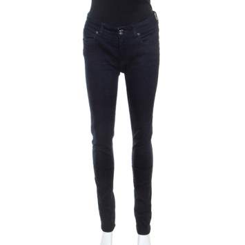 مملوكة مسبقًا Burberry Blue Dark Wash Denim Thurlestone Skinny Jeans M