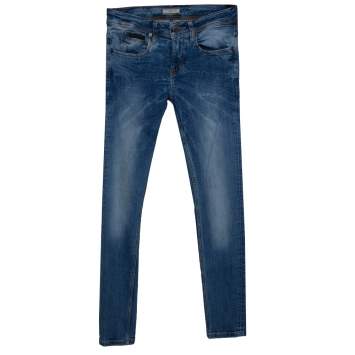 مملوكة مسبقًا Burberry Brit Blue Washed Denim Langley Skinny Leggings S