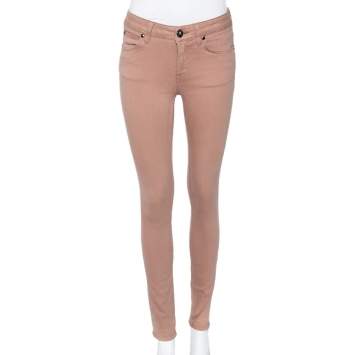 Pre Owned Burberry Pink Denim Skinny Jeans M