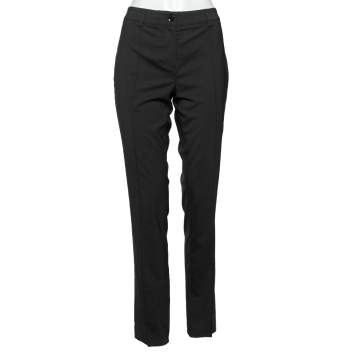 Pre Owned Burberry Black Wool Regular Fit Pants S