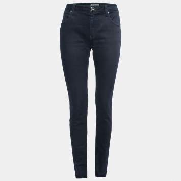 Pre Owned Burberry Blue Denim Thurlestone Skinny Leg Jeans M Waist 34"