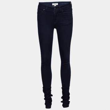 Pre Owned Burberry Navy Blue Denim Thurlestone Skinny Jeans S Waist 28"