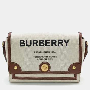Pre Owned Burberry Horseferry Note Crossbody Bag