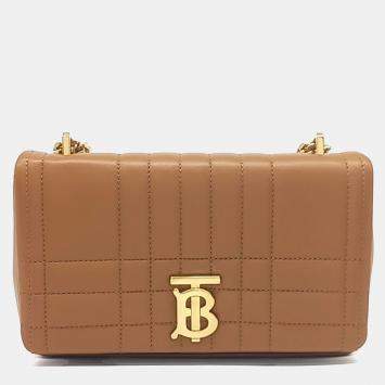 Pre Owned حقيبة لولا جلد بني بربري صغيرة