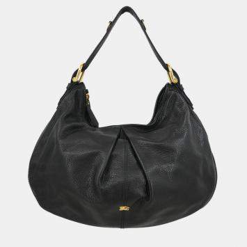Pre Owned Burberry Black Malika Hobo Bag