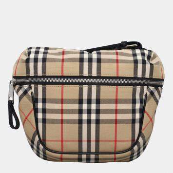 Pre Owned Burberry Vintage Check Archie Crossbody Bag