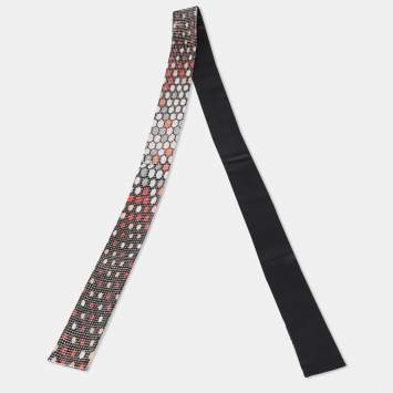 Bvlgari Black Serpenti Sequin Embellished Silk Bandeau 