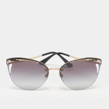 Pre Owned Bvlgari Grey Gradient 6110 Cat Eye Sunglasses