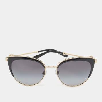 Bvlgari Black/Gold BV 6133 Cat Eye Sunglasses