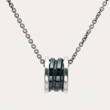 Pre Owned Bvlgari Save The Children Cermaic Sterling Silver Pendant Necklace